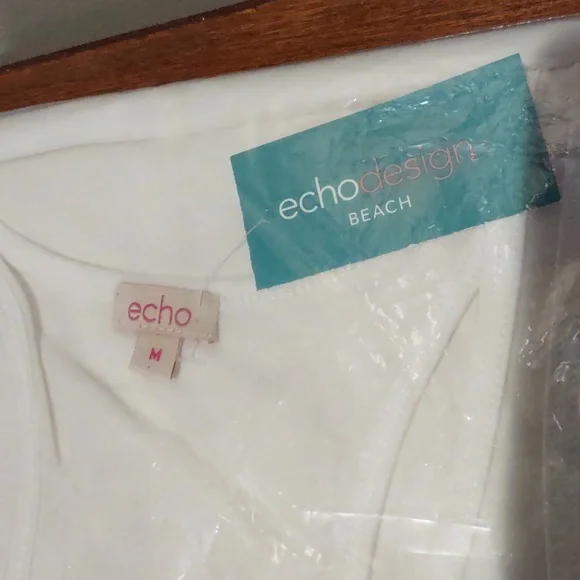 Tank Top Dress, Swim, Bathing Suit, Beach Cover,  Coral, M - Picture 6 of 7